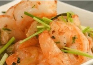 6 gebakken gamba's (koud geserveerd)