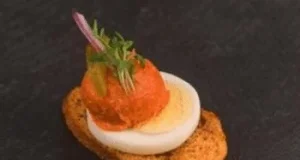 Filet American op een crostini