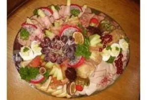 Kerst vegetarische salade