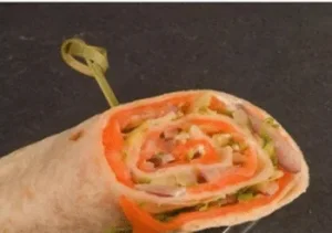Wrap met gerookte zalm